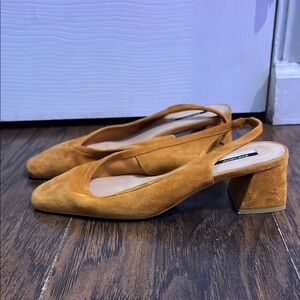 Elegant Women's Topshop Slingback Block Heels